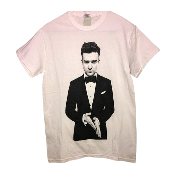 Justin Timberlake concert tee size small white short sleeve good condition - Picture 1 of 6